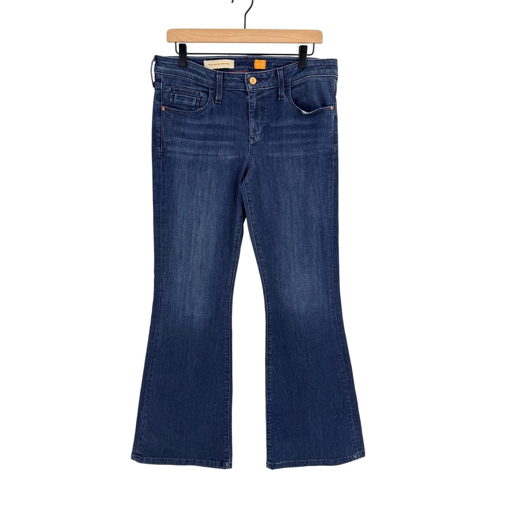 Anthropologie Pilcro Flare Jeans‎ Dark Wash Size 27 Boho Retro Denim 70s Style